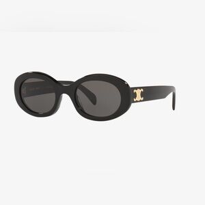 Celine Triomphe Logo Oval Acetate Sunglasses